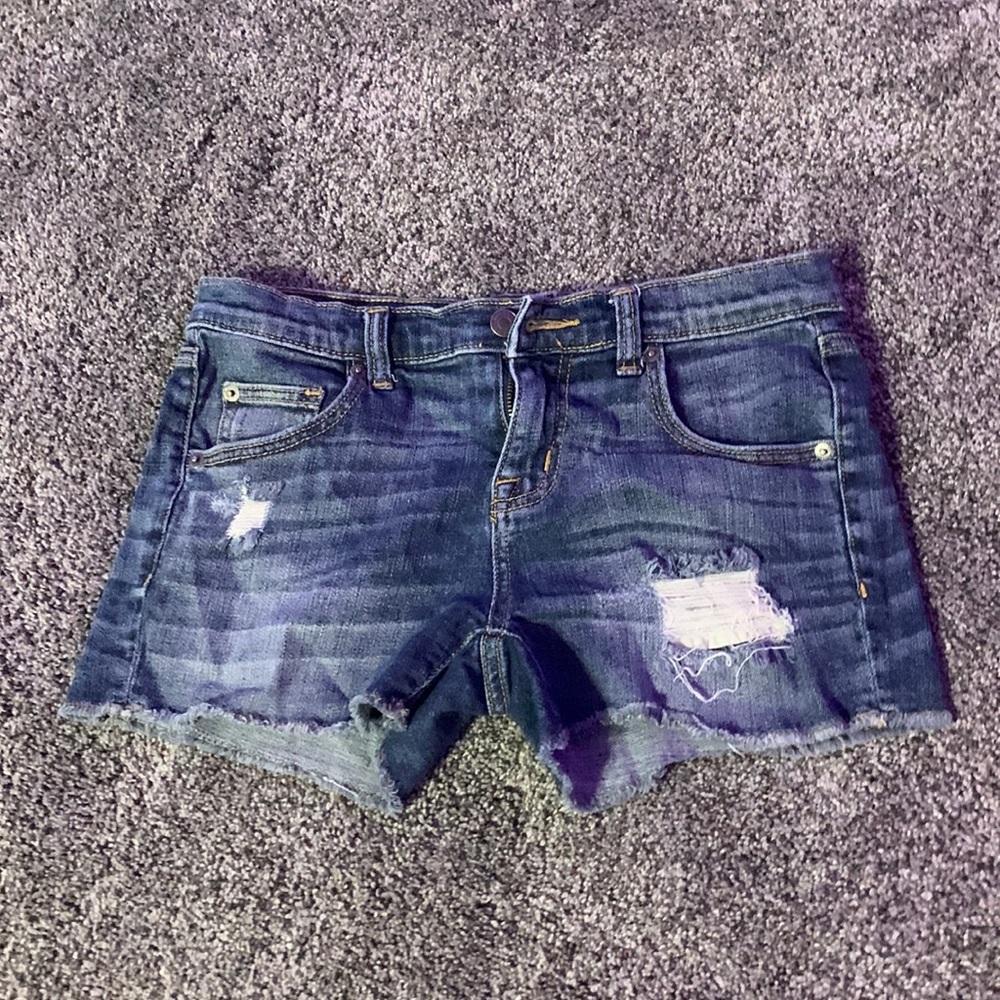 Boyfriend style Dark Blue Jean Shorts